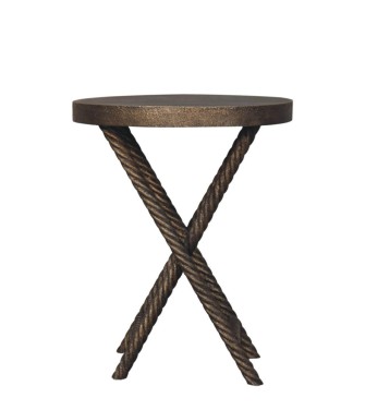 Metallic Rope Side Table