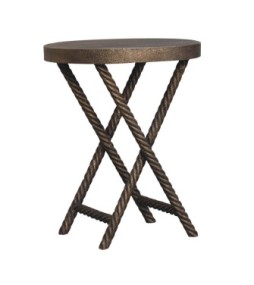 Metallic Rope Side Table