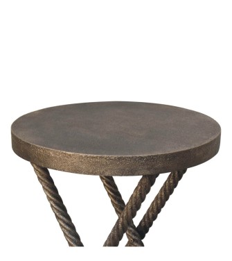 Metallic Rope Side Table