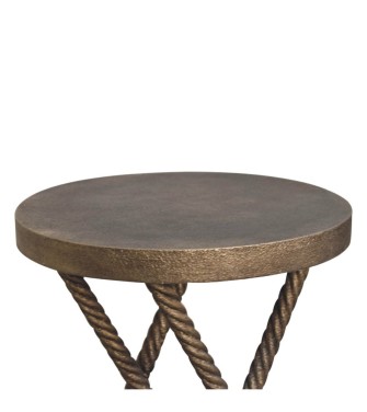 Metallic Rope Side Table