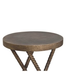 Metallic Rope Side Table