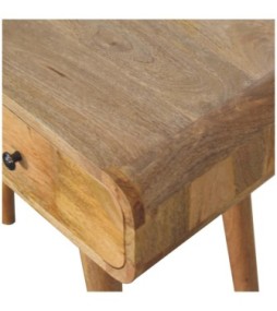 Oak-ish Curved Hallway Table