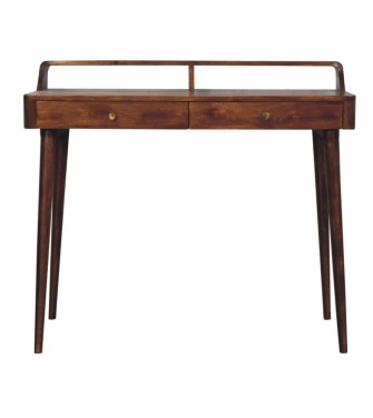 Elevated Chestnut Console Table