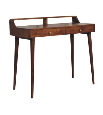 Elevated Chestnut Console Table
