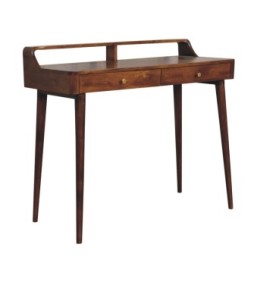 Elevated Chestnut Console Table