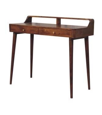 Elevated Chestnut Console Table