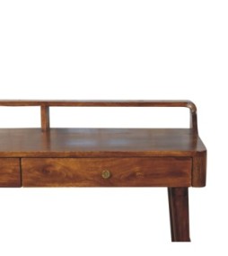 Elevated Chestnut Console Table