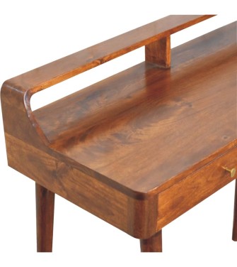 Elevated Chestnut Console Table