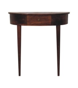 Backless Mounted Chestnut Console