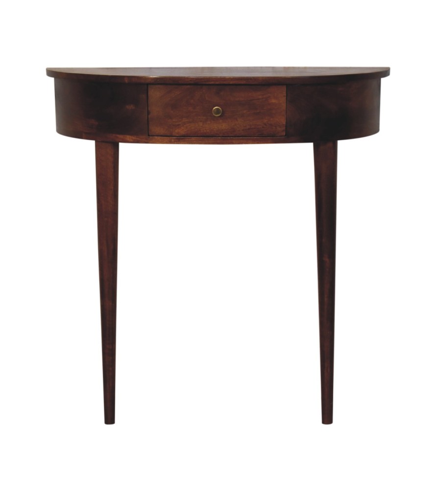 Backless Mounted Chestnut Console