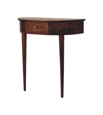 Backless Mounted Chestnut Console