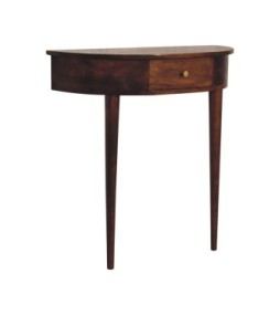 Backless Mounted Chestnut Console