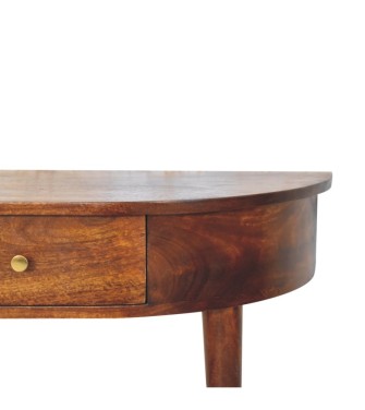 Backless Mounted Chestnut Console