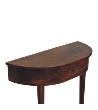 Backless Mounted Chestnut Console