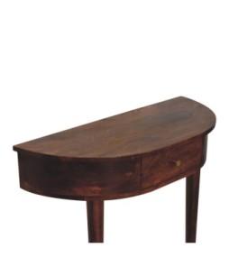 Backless Mounted Chestnut Console