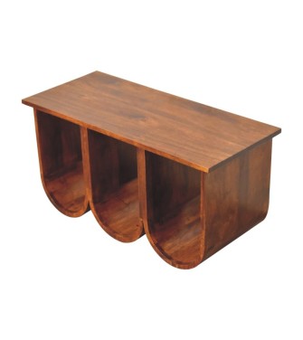 Triple Open Style Coffee Table