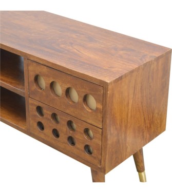 Brass Hole Inlay Media Unit