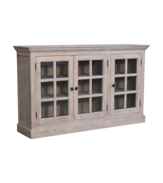 Armoire à triple vitrage effet délavé