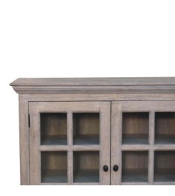 Armoire à triple vitrage effet délavé
