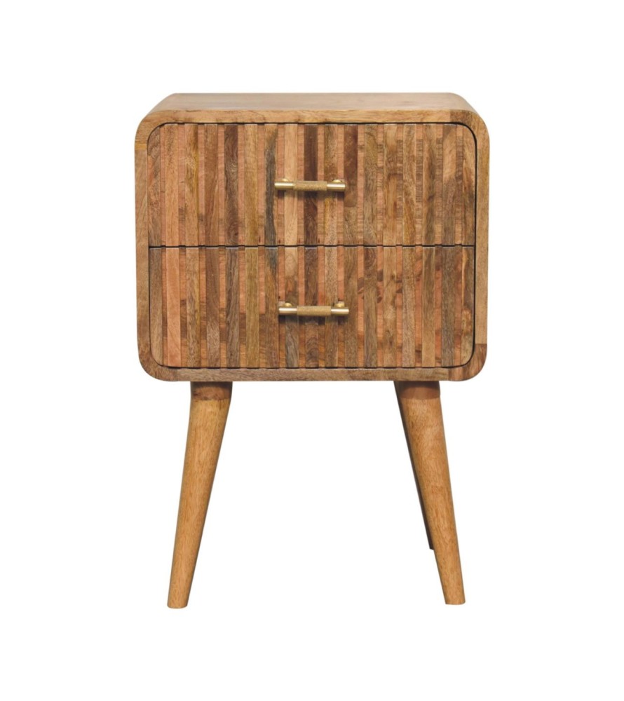 Table de chevet à barre en T rainurée
