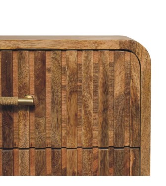Table de chevet à barre en T rainurée