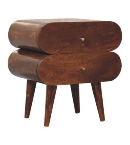 Bubble Chestnut Bedside