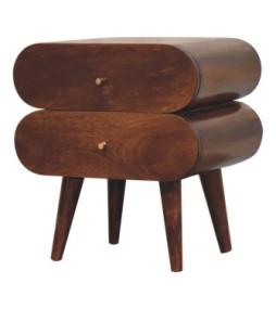 Bubble Chestnut Bedside