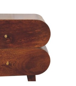 Bubble Chestnut Bedside