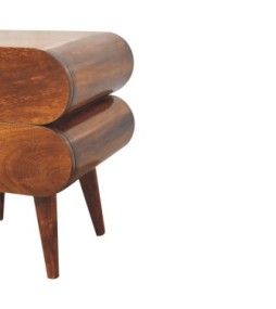 Bubble Chestnut Bedside