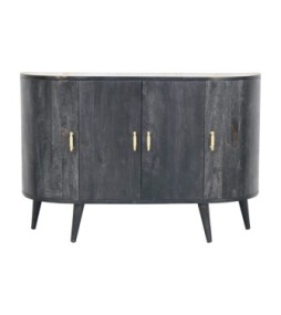 Armoire quadruple à barres en T noir cendré