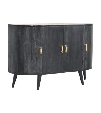 Armoire quadruple à barres en T noir cendré
