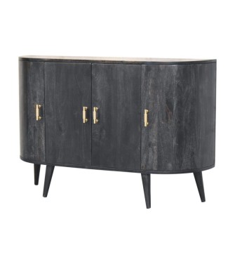 Armoire quadruple à barres en T noir cendré