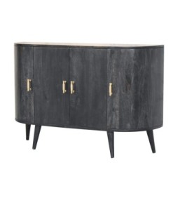 Armoire quadruple à barres en T noir cendré