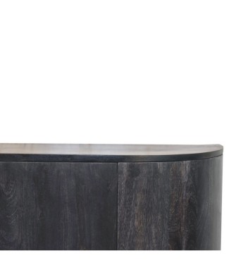 Armoire quadruple à barres en T noir cendré