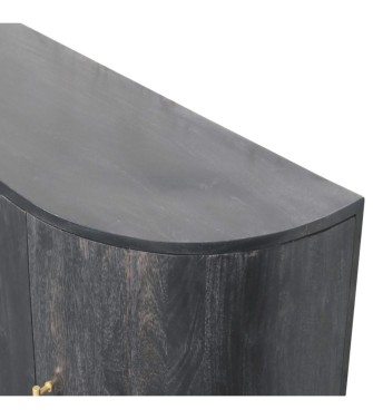 Armoire quadruple à barres en T noir cendré