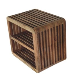 Table de chevet murale à double étagère Soba