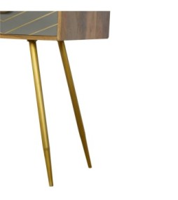 Bureau en ciment et laiton