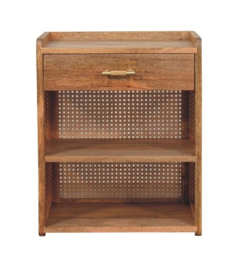 Table de chevet ouverte Larissa avec barre en T