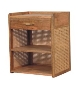 Table de chevet ouverte Larissa avec barre en T