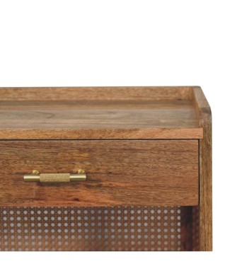 Table de chevet ouverte Larissa avec barre en T