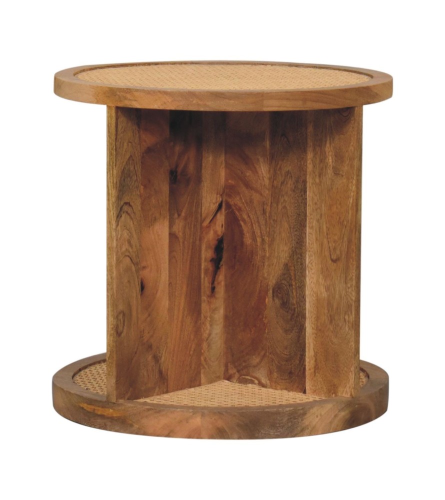 Close-knit Corner End Table