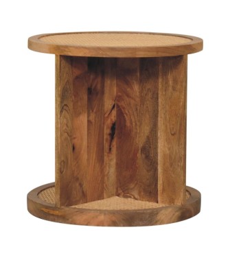 Close-knit Corner End Table