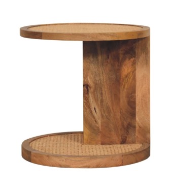 Close-knit Corner End Table