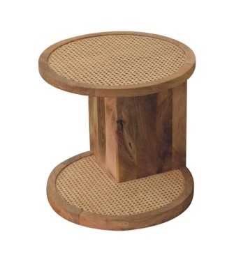 Close-knit Corner End Table