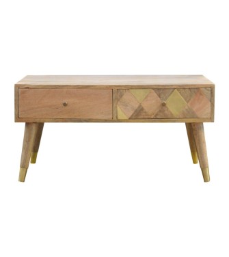Oak-ish Gold Inlay Coffee Table