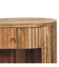 Table de chevet Soba à pieds boules avec niche ouverte