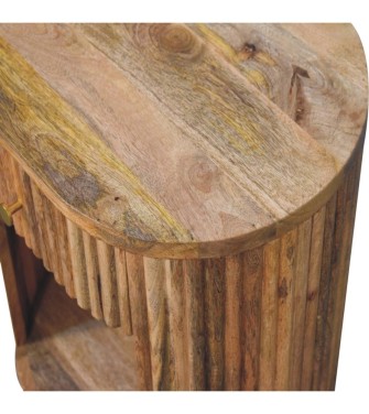 Table de chevet Soba à pieds boules avec niche ouverte