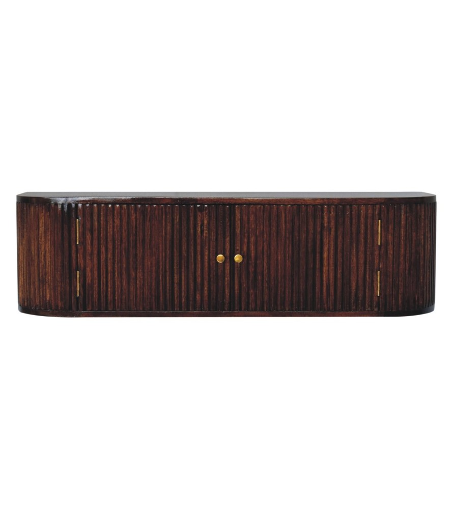 Chunky Chestnut Wall Mounted Console