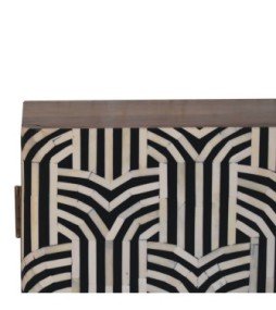 Honey Caramel Edessa Bone Inlay Cabinet