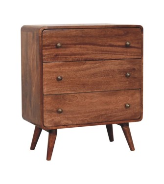 Curved Honey Caramel Chest